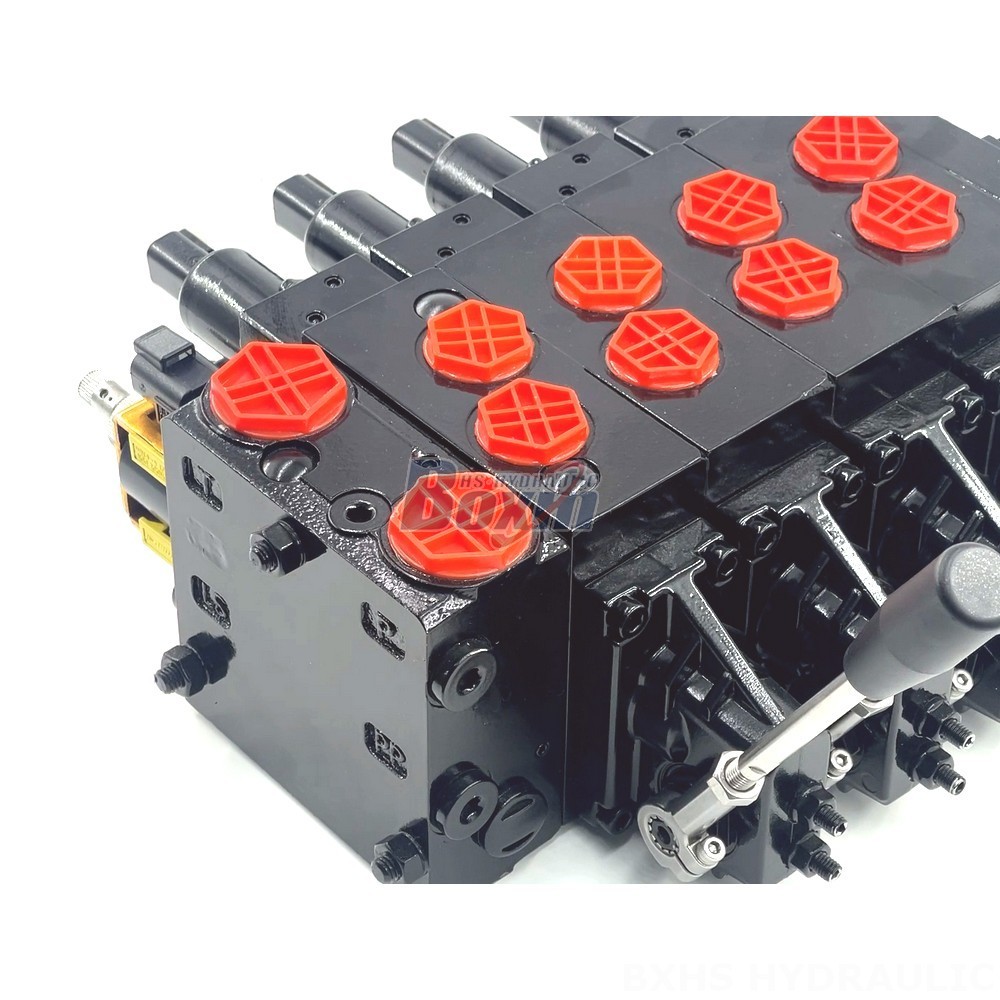 Advanced Hydraulic Valve Technology: HSDVG32 4 Spool Proportional Control Valve detail image